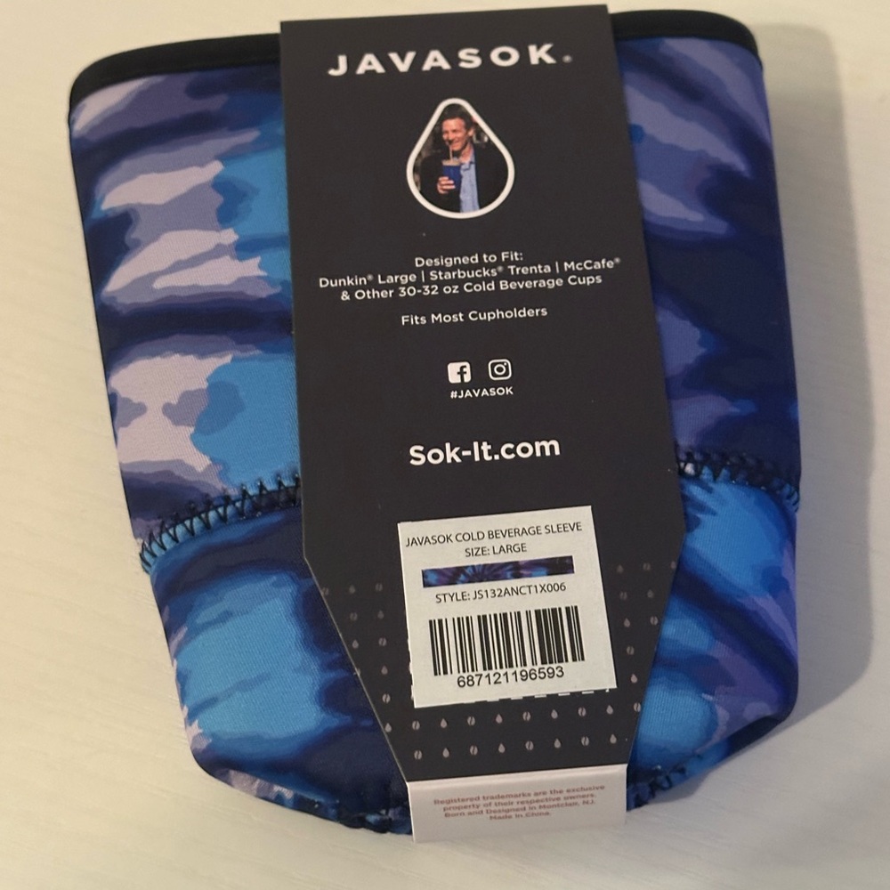 Blue Insulating Beverage Sleeve - Picture 2 of 2